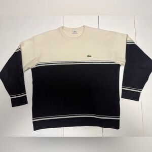 Vintage Lacoste Sweater in Black and Cream